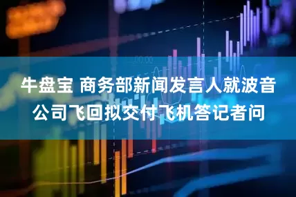 牛盘宝 商务部新闻发言人就波音公司飞回拟交付飞机答记者问